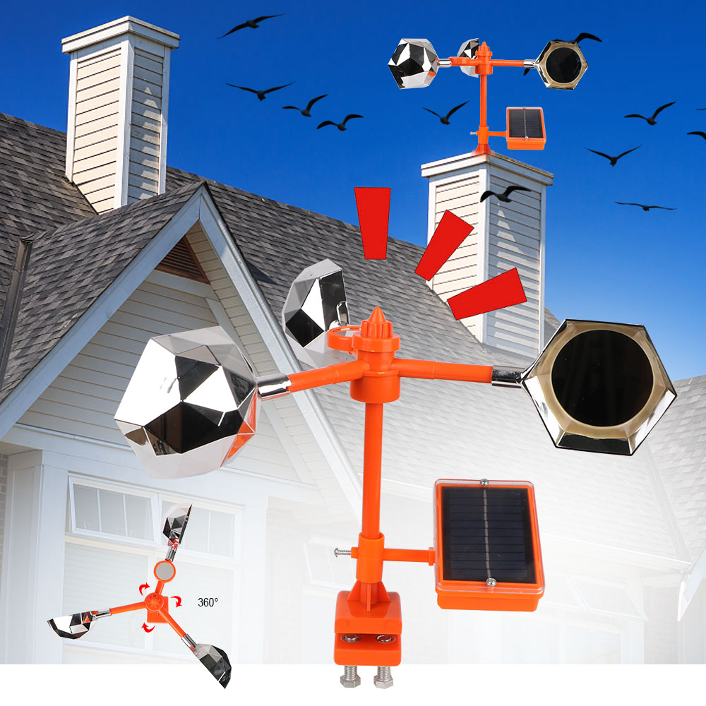 Solar Bird Scarer - جهاز قيادة طارد الطيور العاكس للطاقة