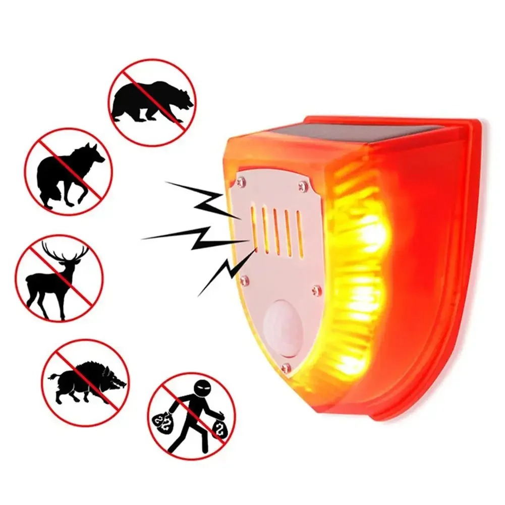 Solar Bird Scarer - جهاز إنذار خارجي يعمل بالطاقة الشمسية