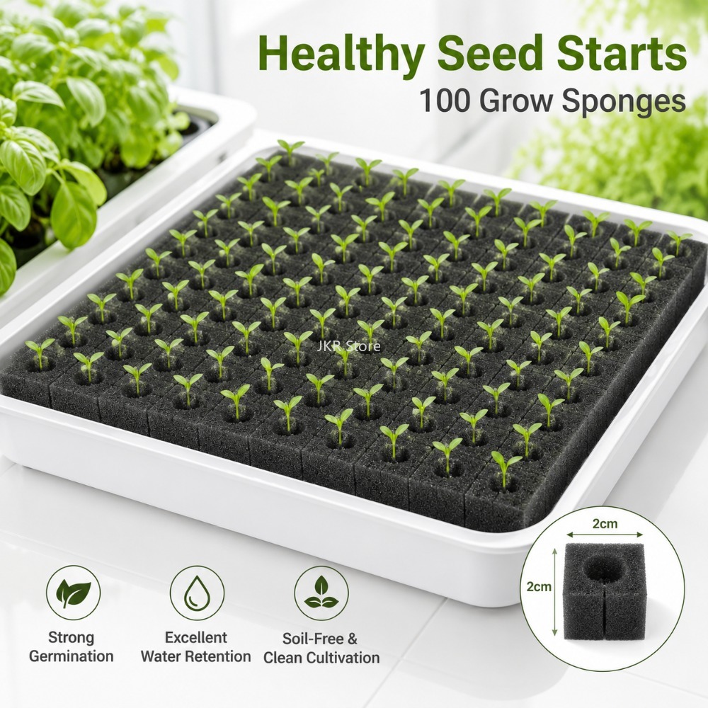 100 قطعة من إسفنج النباتات الم - مراجعة Nursery Plug Tray وسعره