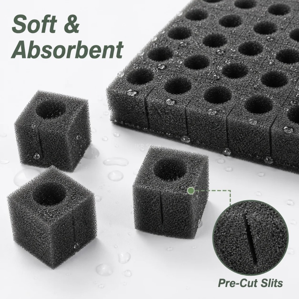 100 قطعة من إسفنج النباتات الم - مراجعة Nursery Plug Tray وسعره